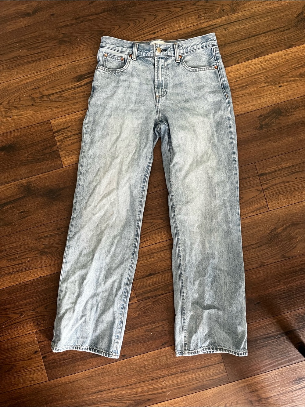 Denim Forum The Farrah Lo-Rise Wide 7 Yrs Bleu Jeans Size 26